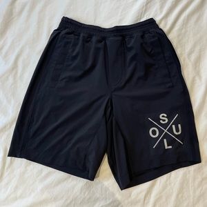 Limited edition Soul Cycle x Lululemon Pacebreaker Lined 9in Shorts